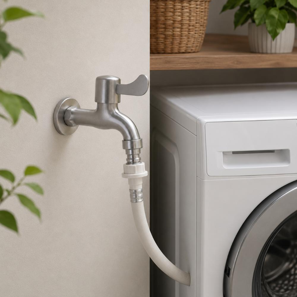 Vòi hồ inox 304 Luco ren 21mm